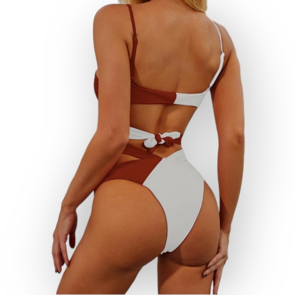 Wrap Colorblock High-Waisted Bikini - Picture 2 of 5